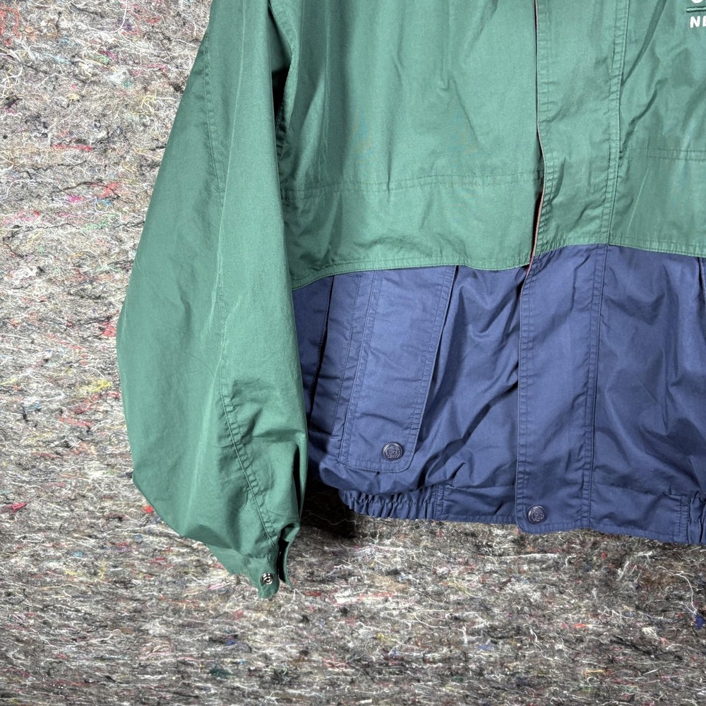 Auburn Sportswear Cape May NJ Windbreaker Mens XL‎ Green Navy Colorblock - Picture 6 of 11